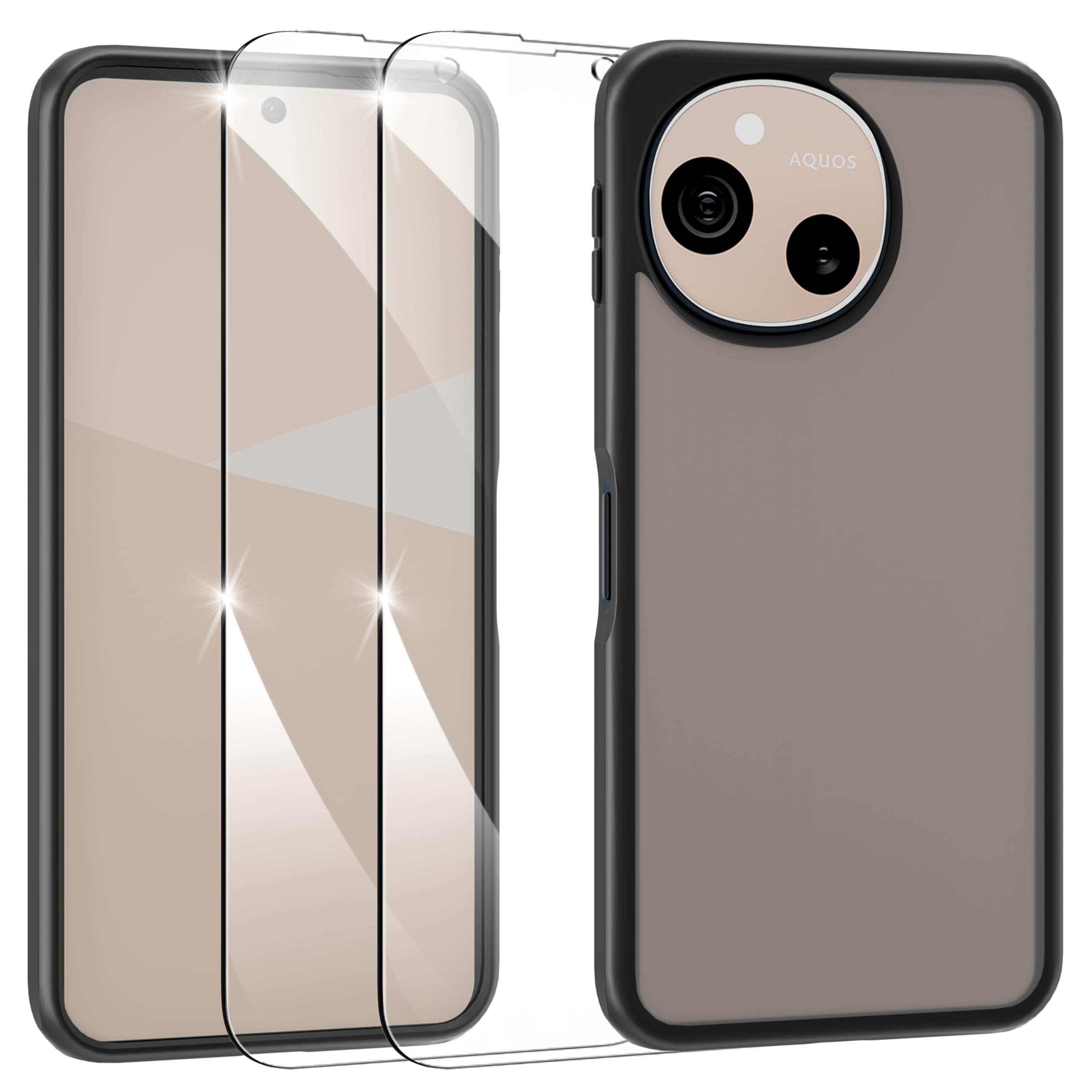 Amazon.co.jp: AQUOS sense10 ケース + ガラスフィルム付き（2枚
