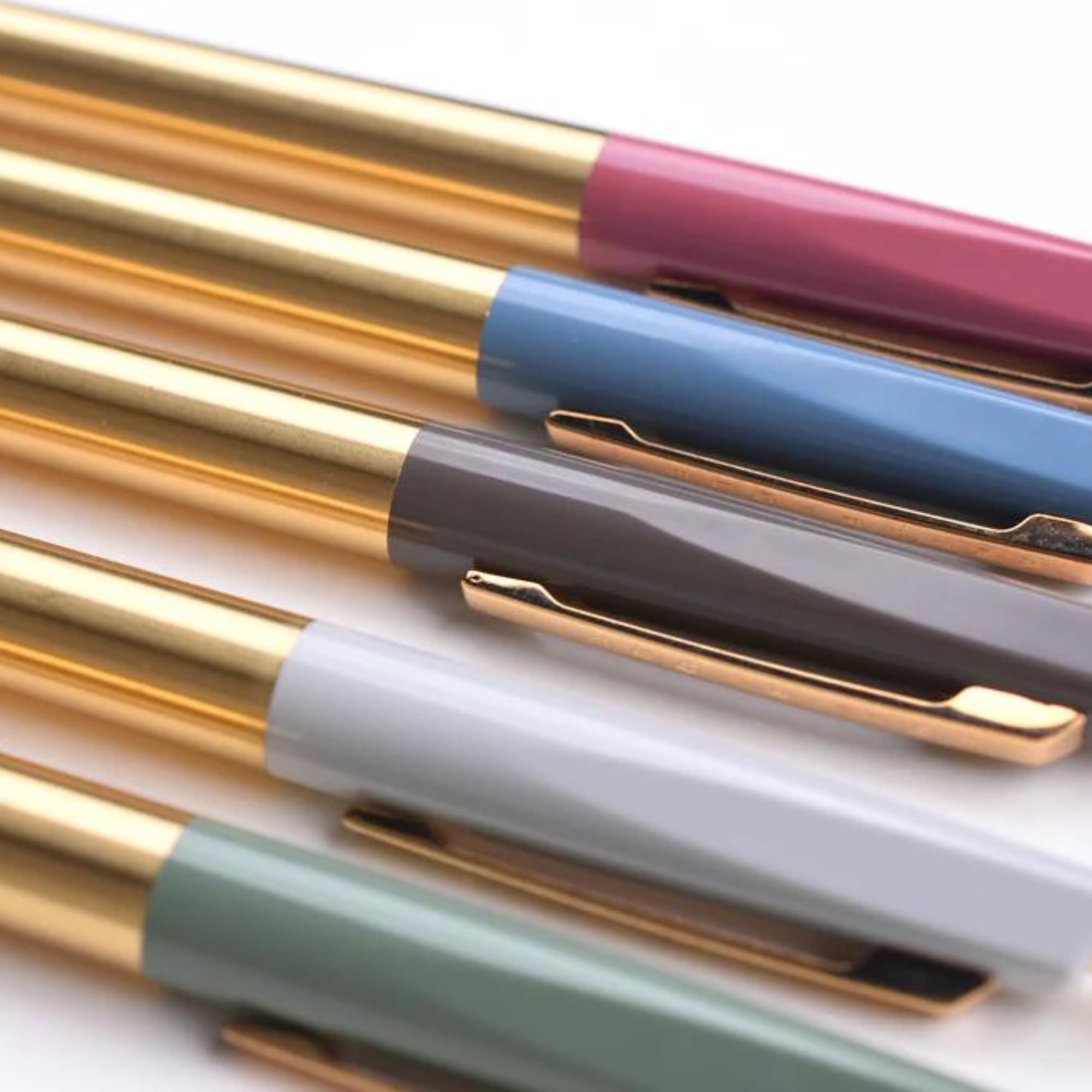 Anterique Kugelschreiber Salbeigrün – Ultra-Low Viscosity Tinte, 0,5 Mm, Messing-Schale, 26 G