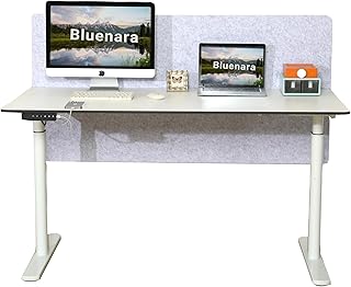 höjdjusterbart skrivbord elektriskt med USB-C och dubbelmotor, 150 x 75 cm, – höjdjusterbart bord för hemmakontor, vit