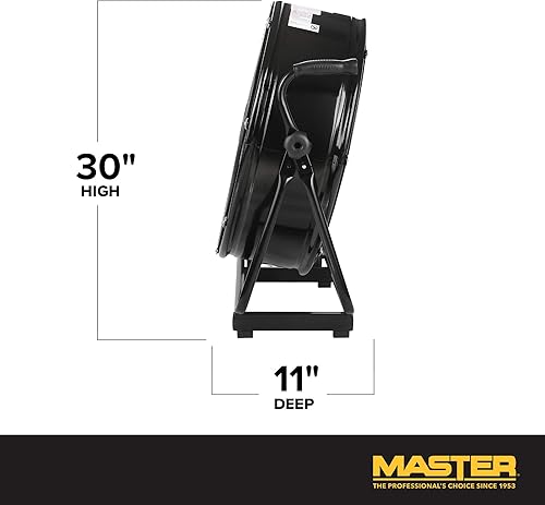 Miniatura 2 de MASTER Ventilador industrial de barril de alta velocidad de 24 pulgadas, accionamiento directo, construcción totalmente metálica con parrilla de