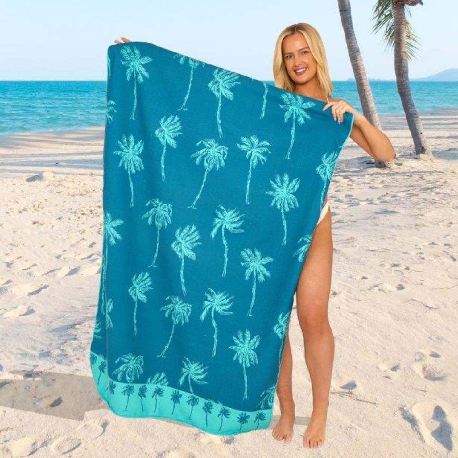 GC GAVENO CAVAILIA Extra Large Beach Towel for Adults - Quick Dry Microfibre Printed Beach Towels - Super Absorbent Beach Towel for Swim (180 x 100 cm) - (1 Piece) Soft, Sand Free,Lightweight - Multi — view 23