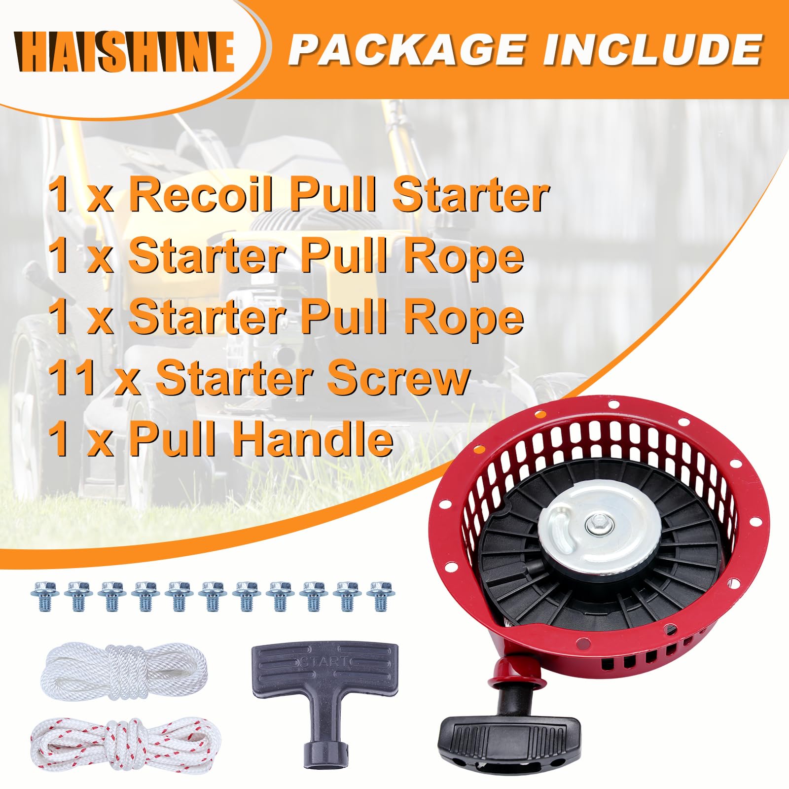 Seilzugstarter Kit für Honda G150, G200, GV200, GX110, GX140 Motoren, Generatoren, Rasenmäher, Hochdruckreiniger, Teilenummer, Ersatz für OEM 28400883040ZB