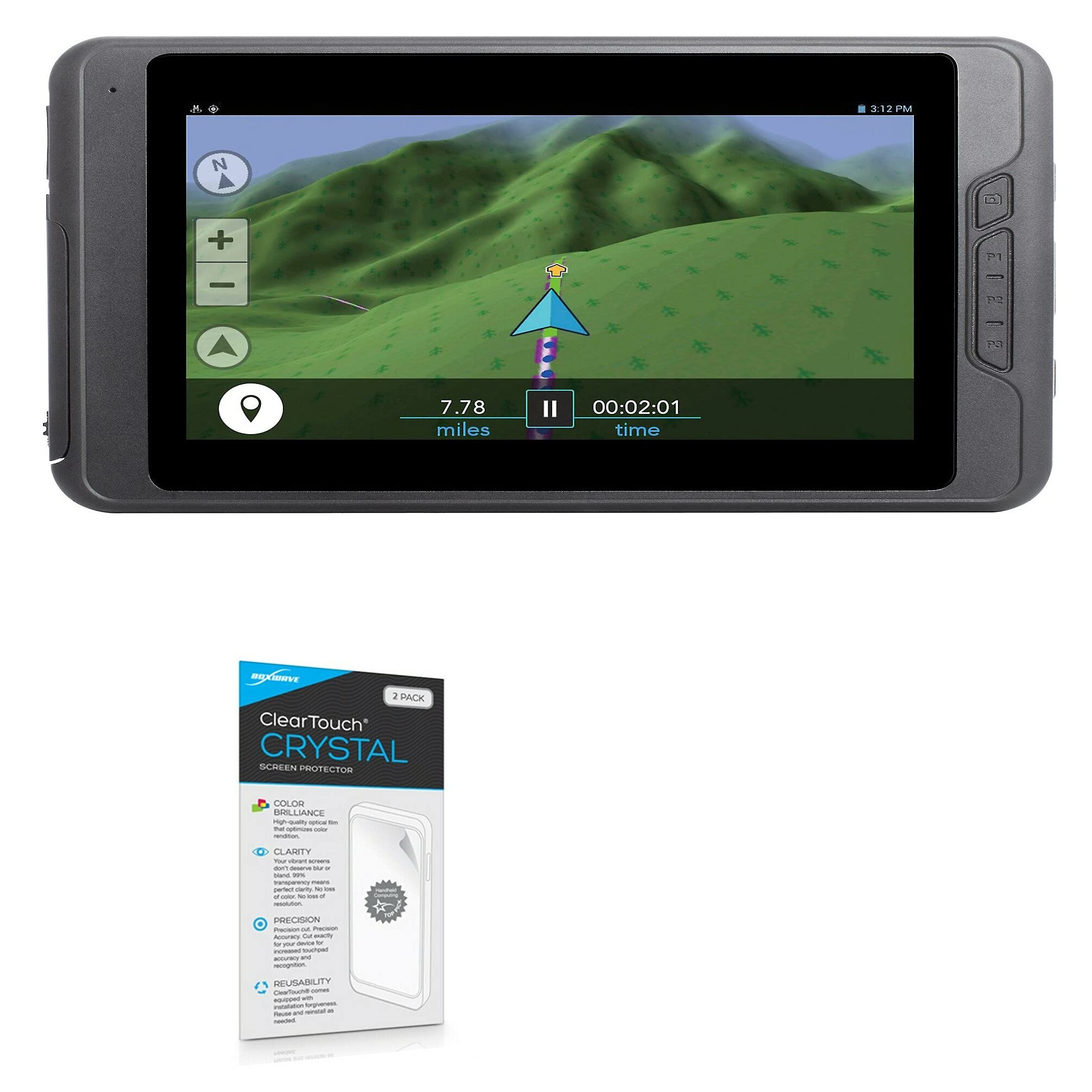 BoxWave Screen Protector Compatible with Magellan eXplorist TRX7 - ClearTouch Crystal (2-Pack), HD Film Skin - Shields from Scratches for Magellan eXplorist TRX7