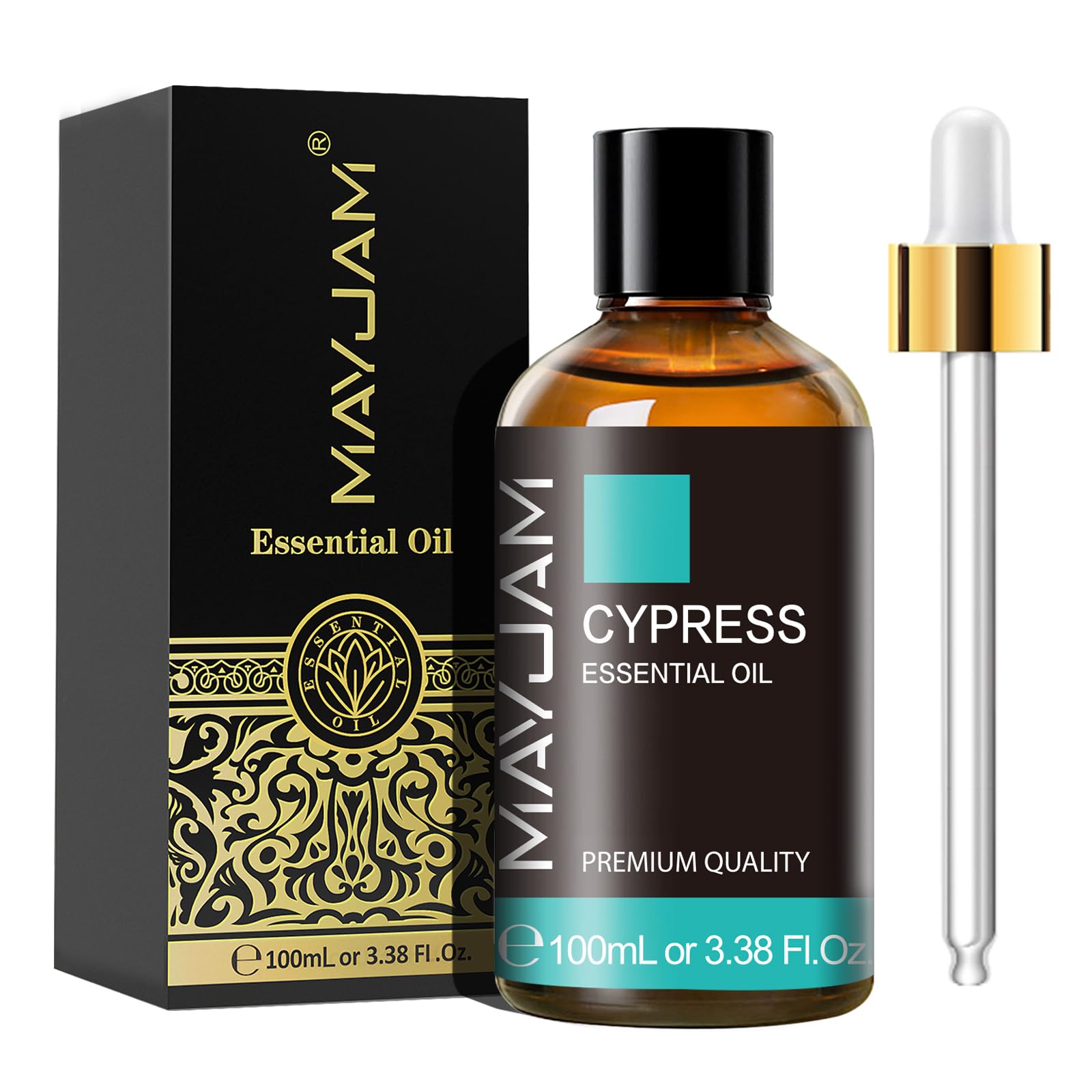 MAYJAM アロマオイル ひのき 100ml 精油 エッセンシャルオイル 天然100% ひのきオイル アロマ ディフューザー/加湿器用 芳香用 プレゼント