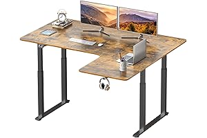 Dripex Electric Height Adjustable Deep L Desk: Ultimate Workstation