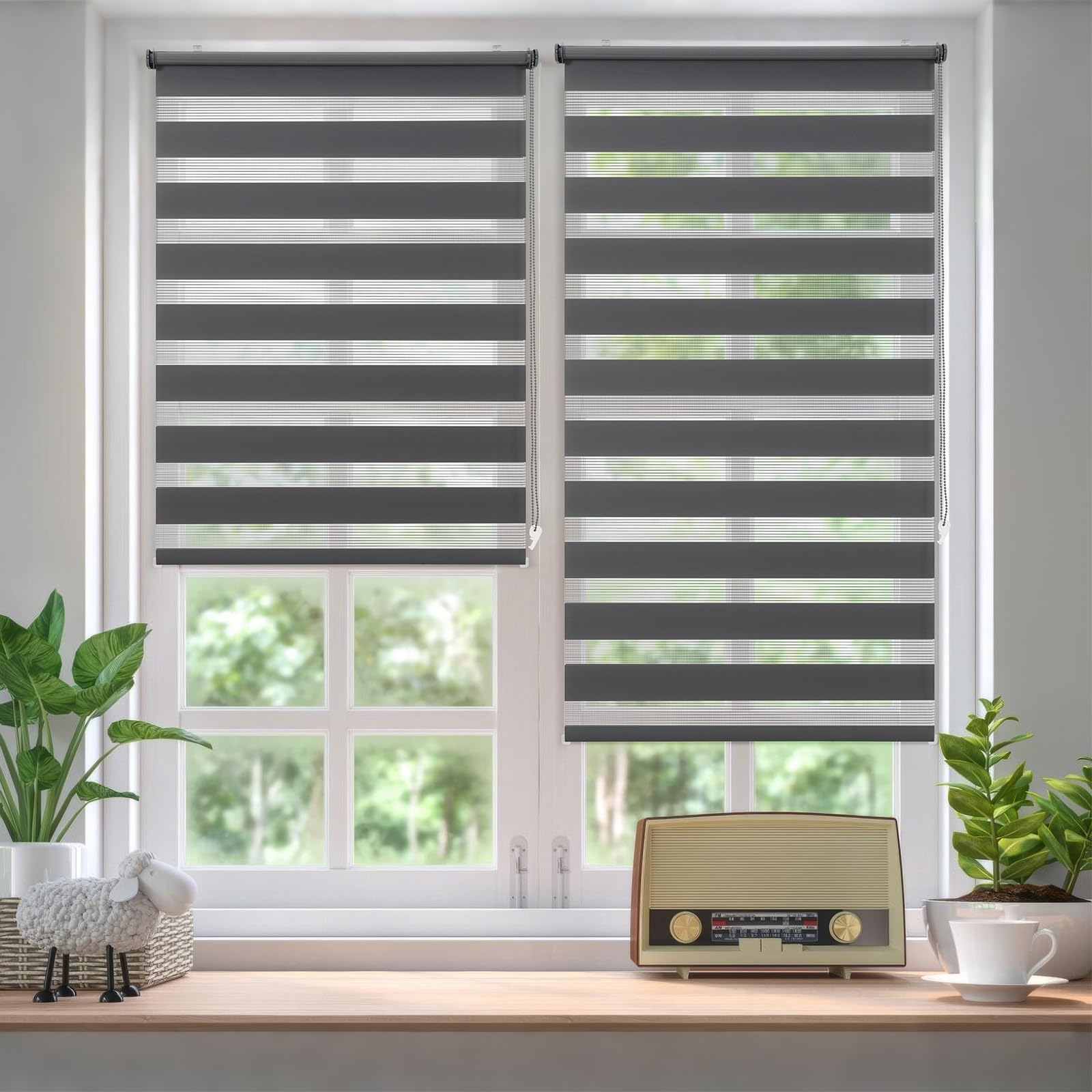 Sekey Doppelrollo Klemmfix ohne Bohren für Fenster – Bild 2