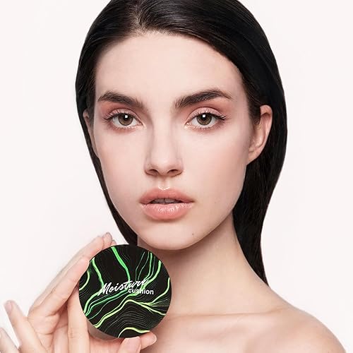 Miniatura 4 de Polvo prensado de control de aceite, polvo de ajuste mate, polvo facial liso e impecable, cobertura completa, impermeable, larga duración, base de