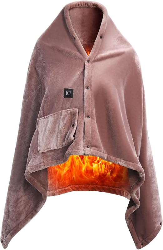 GREENWISH USB Heated Shawl Heated Blanket Electric Lap
