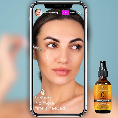 Miniatura 6 de Suero de vitamina C de doble tamaño (2 onzas) para cara con ácido hialurónico y vitamina E - Suero iluminador facial - Suero natural