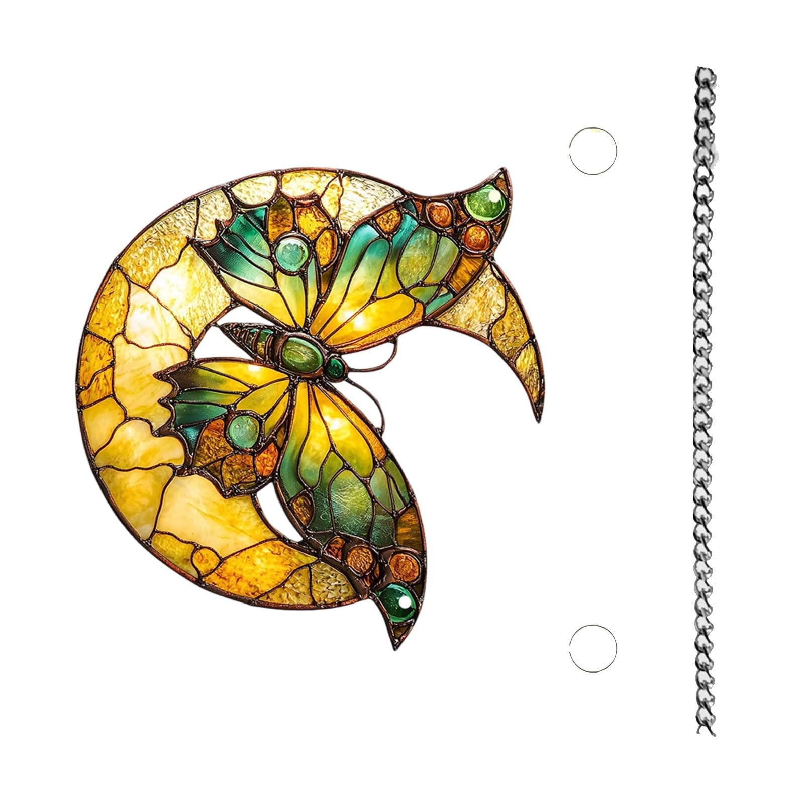 Shatters Resistant Butterfly Dragonflies Suncatchers Hanging Acrylic Ornament with Reflective Design Window Decoration Light Refracting Suncatchers Ornament