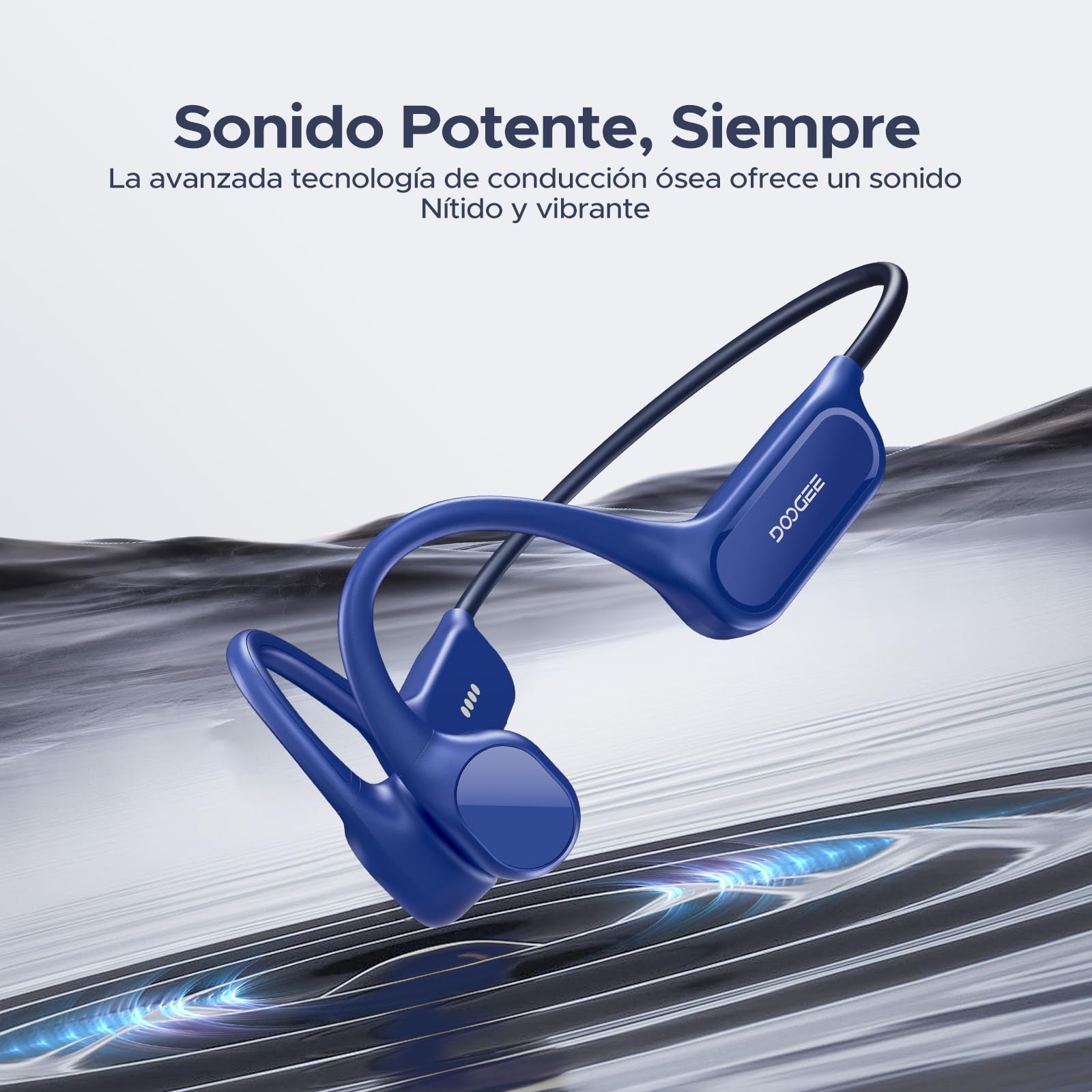 Auriculares Conduccion Osea IP68 Impermeable Auriculares Natacion,10H Auriculares para Correr BT5.4 de 32GB con Reproductor MP3 y Doble Modo para Ciclismo, Natación Subacuática y Fitness