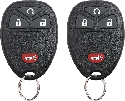 Key Fob Keyless Entry Remote Replacement for Chevy Silverado Avalanche Equinox Express Traverse GMC Yukon Sierra 1500 2500 3500 HD Acadia Savana Buick Enclave 2007 2008 2009 2010 2011 2012 2013