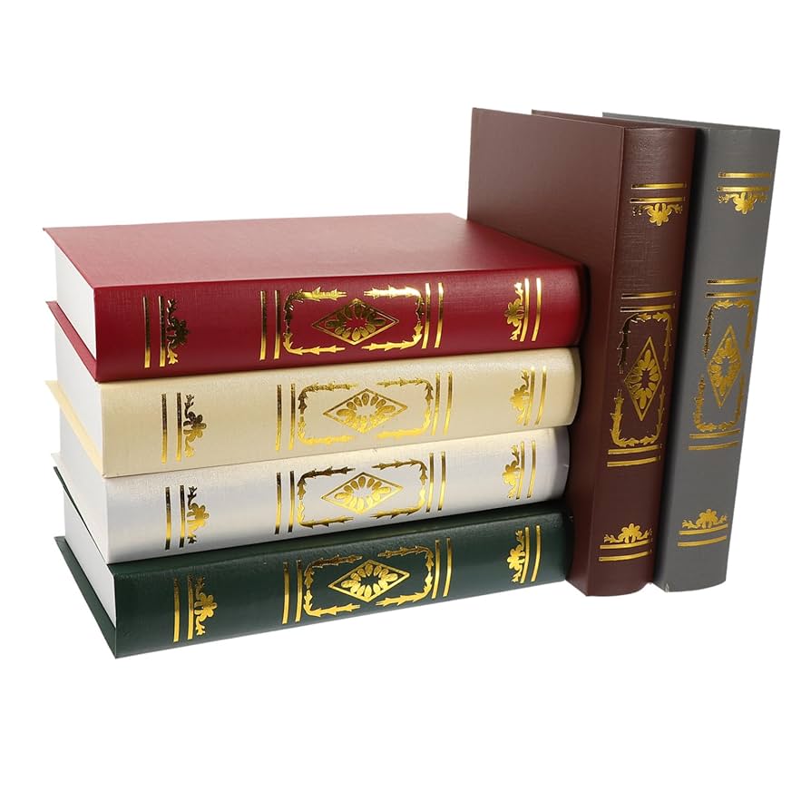 Amazon｜SEWACC 6個欧式復古風 人工書 装飾 書棚用