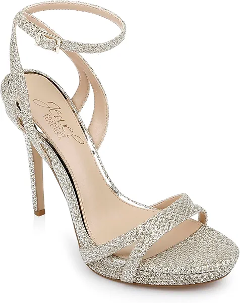 Jewel Badgley Mischka Arianna Shimmering Platform Stiletto