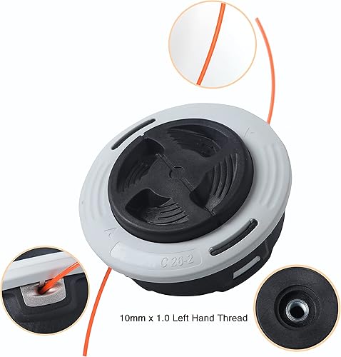 Miniatura 4 de Cabezal de recortadora C26-2 4002 710 2169, cabeza para Stihl FS55 FS55R FS56 FS56RC FS70 FS70R FS80 FS85 FS90 FS90R FS91 FS94 FS110 FS120 FS130 131