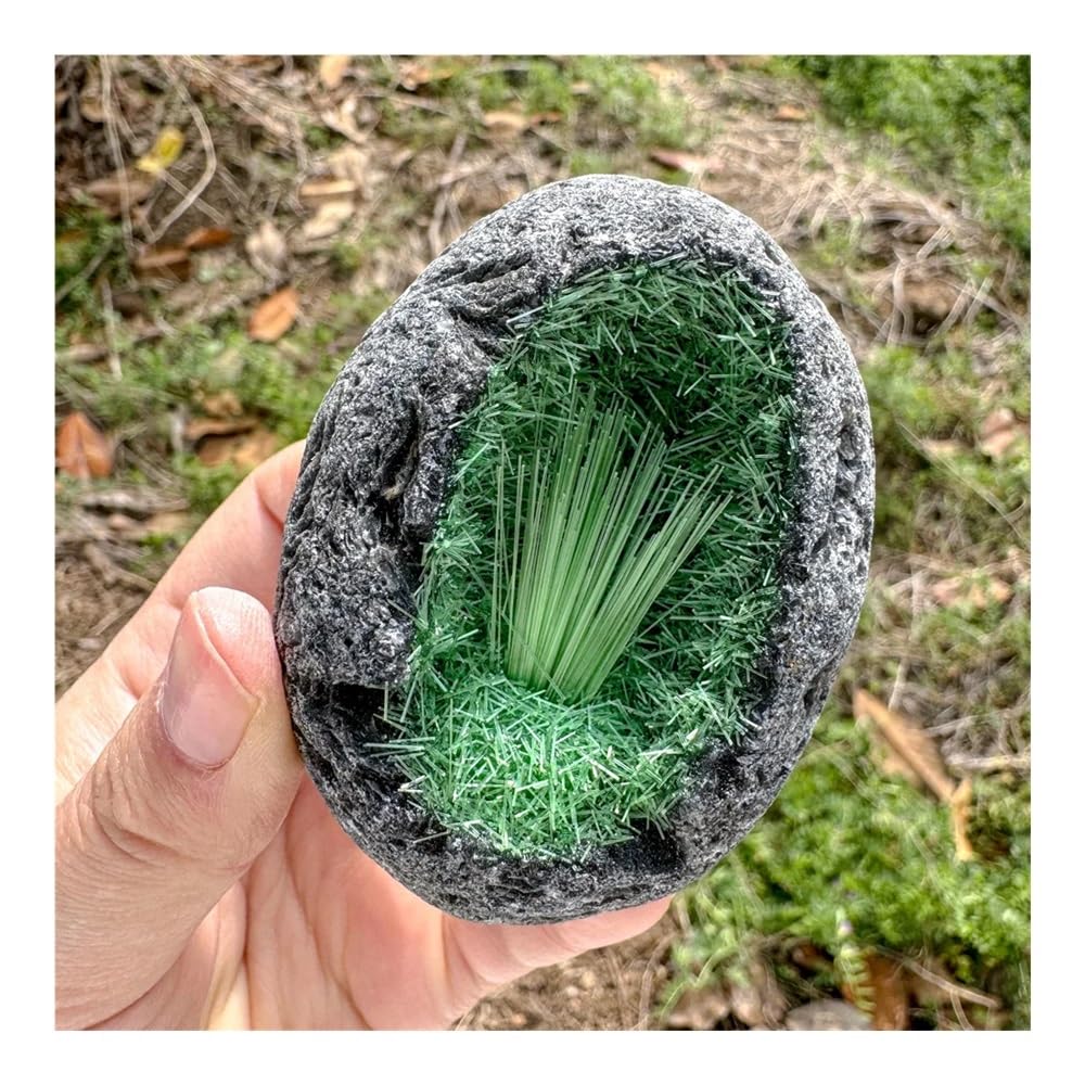 100-150 g 1 Pieza de Huevos de geoda Verde DIY