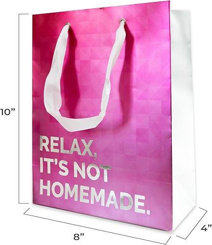 Miniatura 6 de Prank-O - Bolsas de regalo novedosas, paquete de 3, Bueno, no es un cachorro, relájate, no es casero, ahora es un buen momento para reducir tus