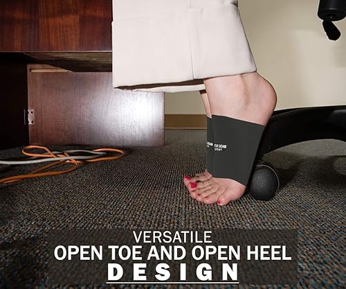 Miniatura 6 de Physix Gear Sport Soportes de arco para alivio de la fascitis plantar (1 par) - Soporte de arco de manga de pie para pies planos, envoltura de