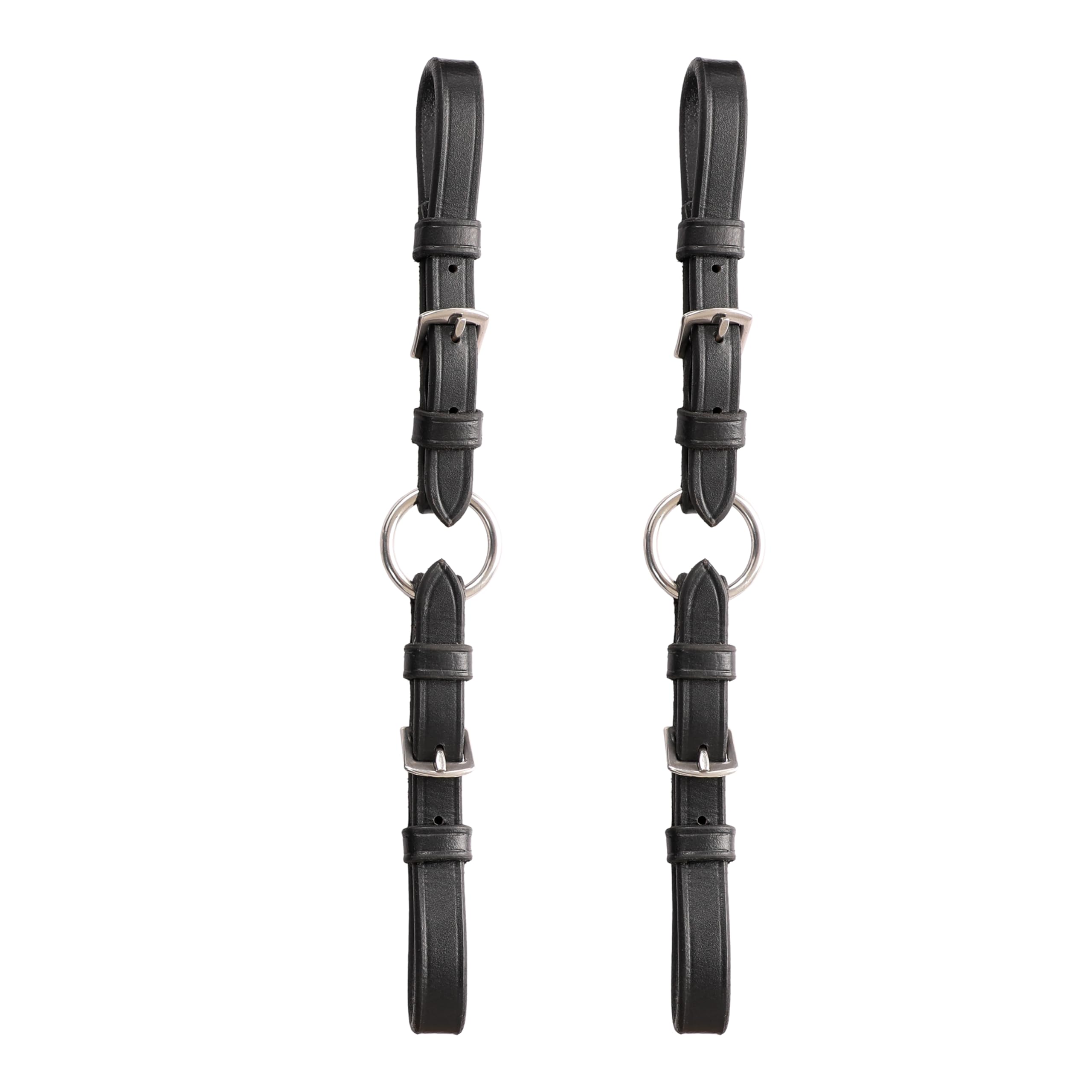 Convertidor de Bocado Exion Pelham Roundings para Cabezada de Caballo Inglés | Correa de Cuero Premium de Curtido Vegetal | Adaptador de Bocado de Una a Dos Riendas con Herrajes de Acero Inoxidable