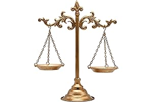 Owlgift Vintage Style Metal Libra Jewelry Towers, Scale Tray Display Cosmetic Organizer,...