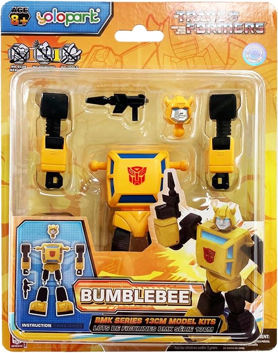 Doyusha BMK Series Transformers G1 Bumblebee, Total Height Approx. 5.1 inches 13 cm, Painted Assembly Kit Robot