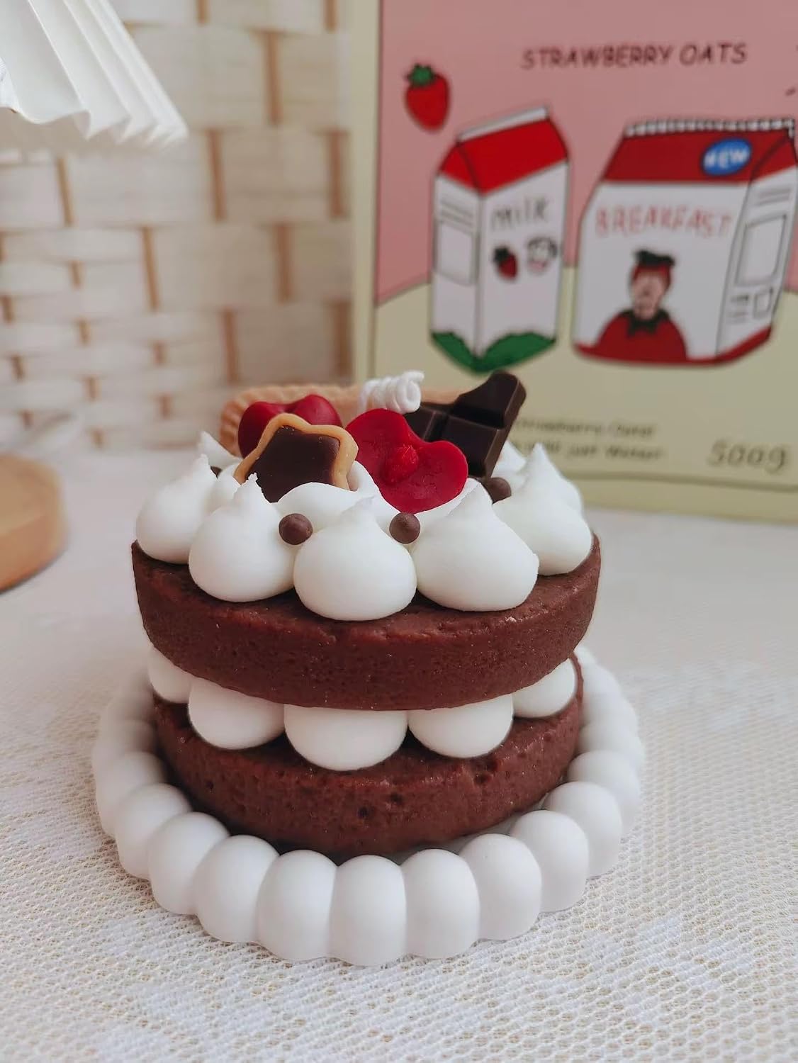 Birthday Cake Candle – Cake Shaped Candle for Parties, Celebrations, Home Decor, Gift Idea