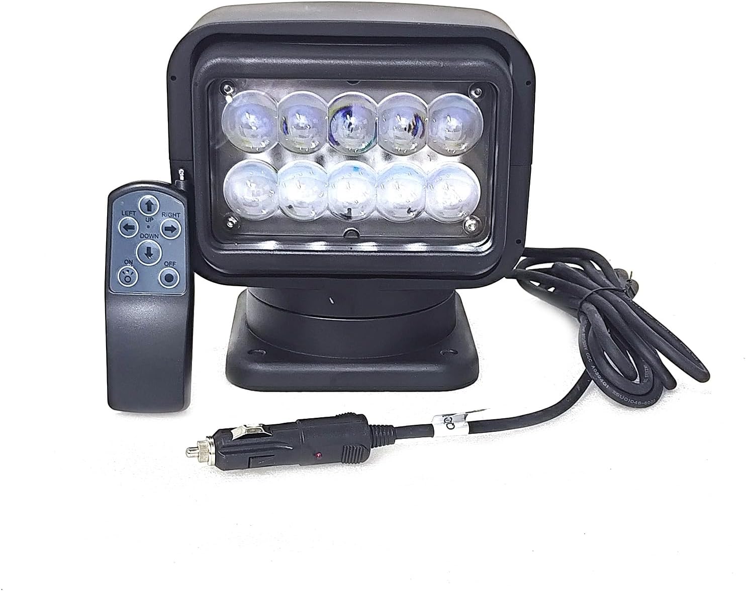 Led Search Light 6 Inch 50W 360 Degrees Rotating Remote Control 9-32V Work Lamp Spot Driving Lamps Fog Lights Offroad Lights Hunting SUV ATV 4X4 Truck Boat Camping Fishing Exploring Lighting