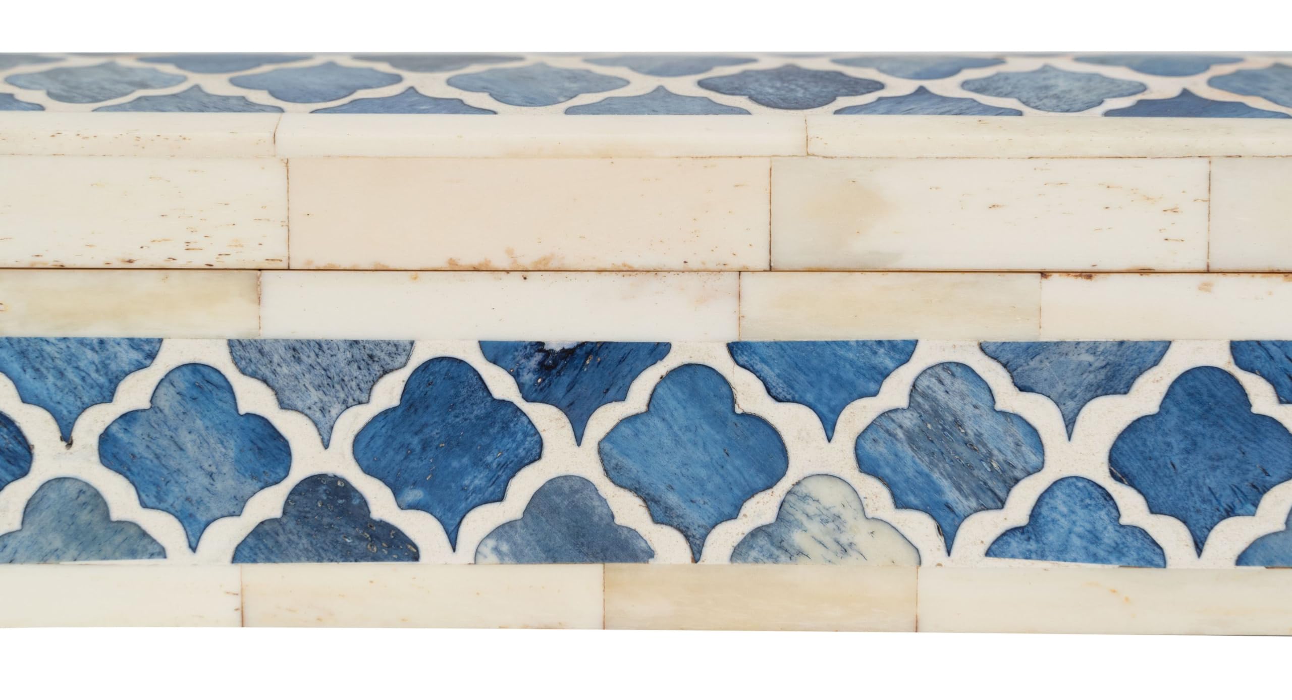 Biscottini Caja de madera y hueso 30 x 8 x 7 cm – Caja de recuerdos – Caja de madera decorada – Caja para objetos de madera