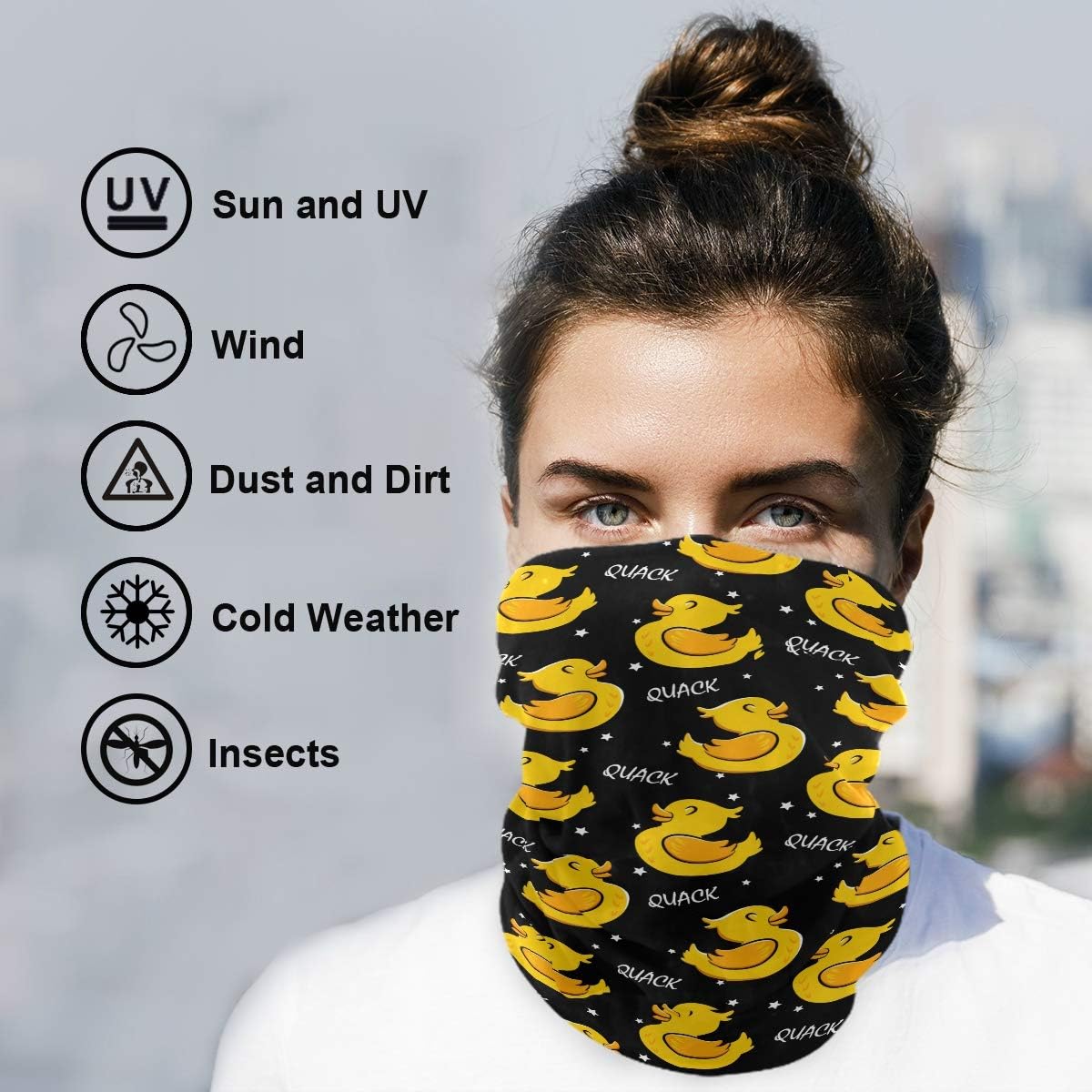 visesunny Multifunctional Balaclavas Headwear Scarf Bandanas Headbands Dust Sun Protection for Outdoor Sports