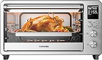 Toshiba ChefFry 26.4QT 12-in-1 Air Fryer Toaster Oven Combo - Large Capacity Stainless Steel Countertop Oven