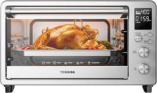 Toshiba ChefFry 26.4QT 12-in-1 Air Fryer Toaster Oven Combo - Large Capacity Stainless Steel Countertop Oven