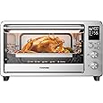 TOSHIBA ChefFry Air Fryer Toaster Oven Combo, 26.4 QT Large Capacity, 12-in-1 Countertop Toaster Oven, Stainless Steel