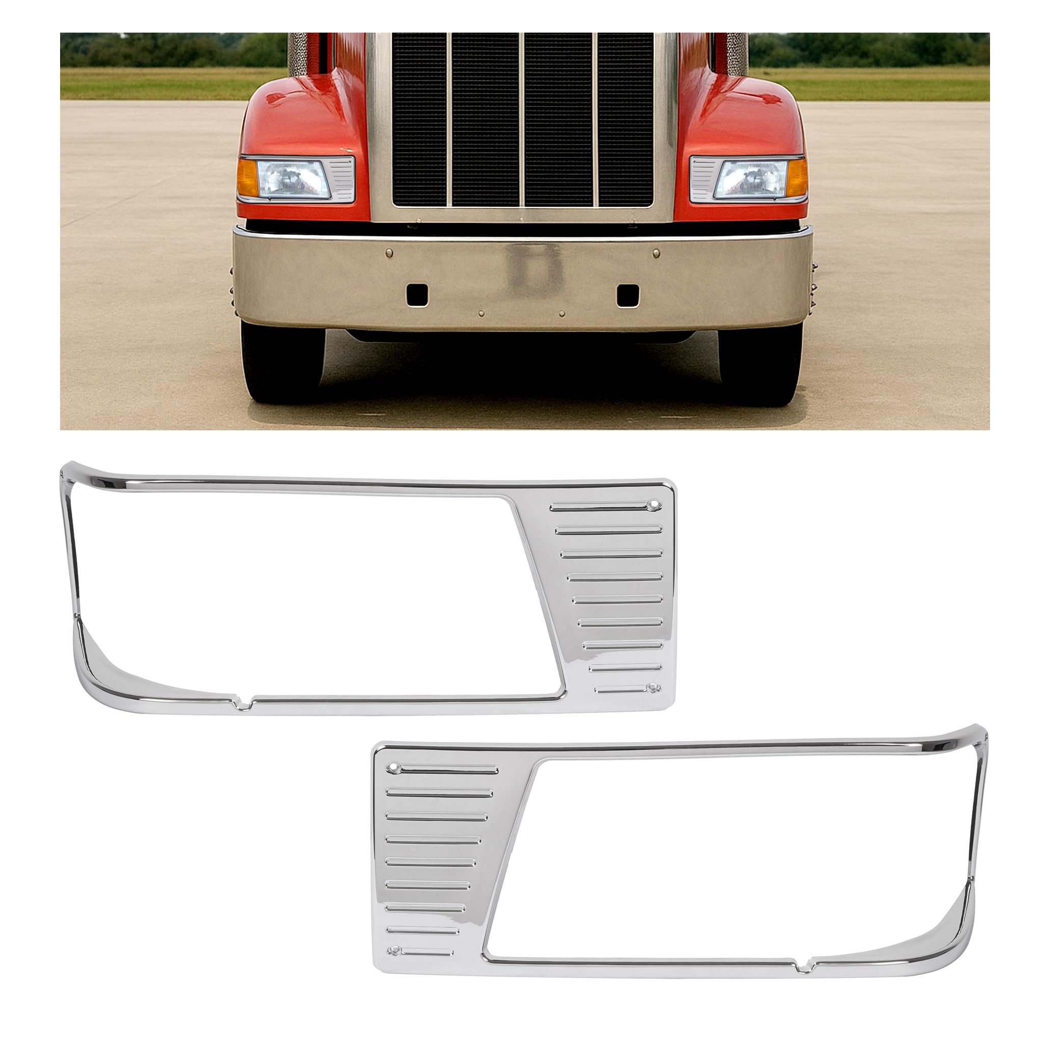 Amazon.com: HECASA Front Pair Headlight Bezel Compatible with