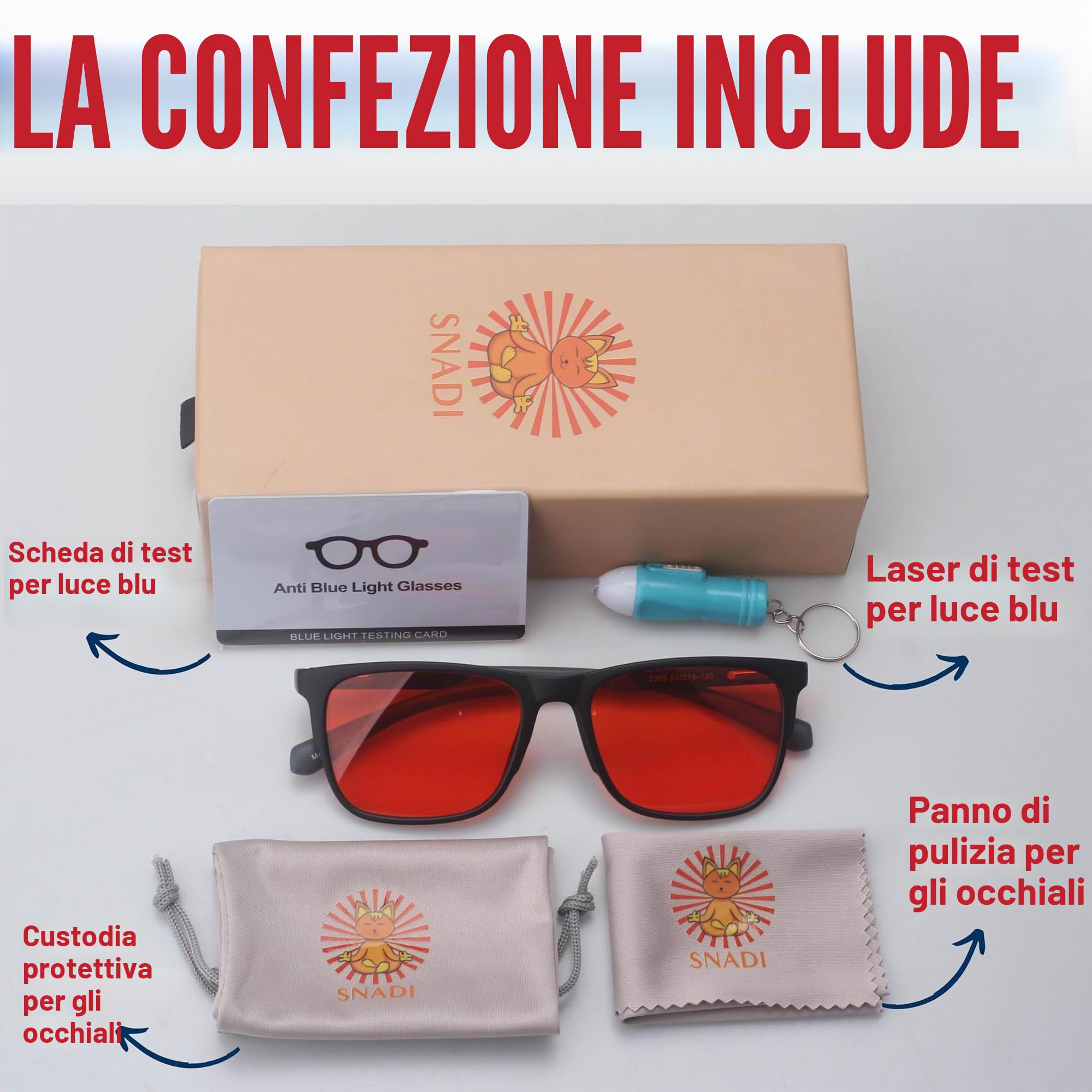 SHIELD: Occhiali Blocca Luce Blu (70-99%) per Schermi, Televisione, Computer, Giochi e Luce Artificiale. Migliorano il Sonno Producendo Naturalmente Melatonina. Unisex: Donne e Uomini.
