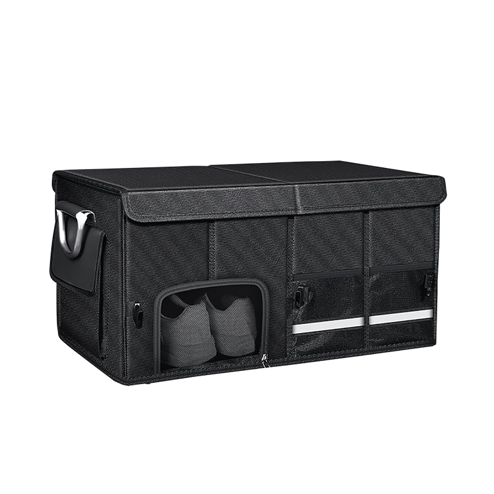 NLXZHJ Car Boot Organiser for Infiniti QX QX30 QX50 QX55 QX56 QX60 QX70 QX80, Extra Large 600D Oxford Fabric Storage Box, Foldable Car Boot Tidy with Handles,A-M