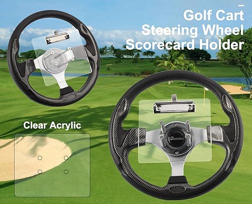 Miniatura 7 de Soporte para tarjeta de puntuación para carrito de golf con soporte para lápiz para Yamaha Club Car EZGO Golf Cart