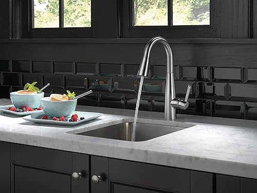 Miniatura 3 de Delta Faucet Essa Llave de una manija para barpreparación con acoplamiento de magnatita y cabezal rociador Touch-Clean, 9913-AR-DST