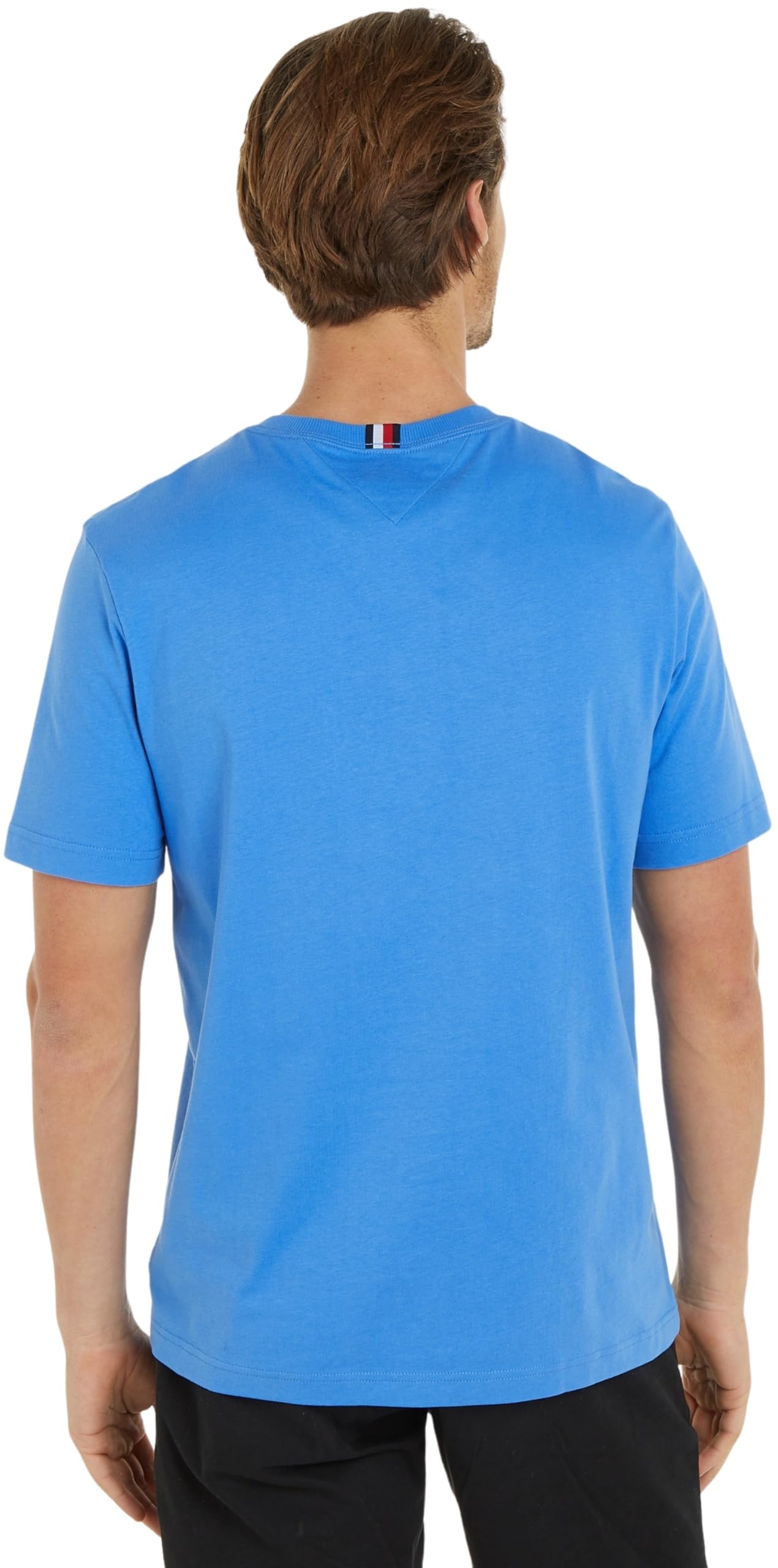 Tommy Hilfiger Herren T-Shirt Kurzarm Rundhalsausschnitt, Blau (Blue Spell), XXL – Ansicht 2