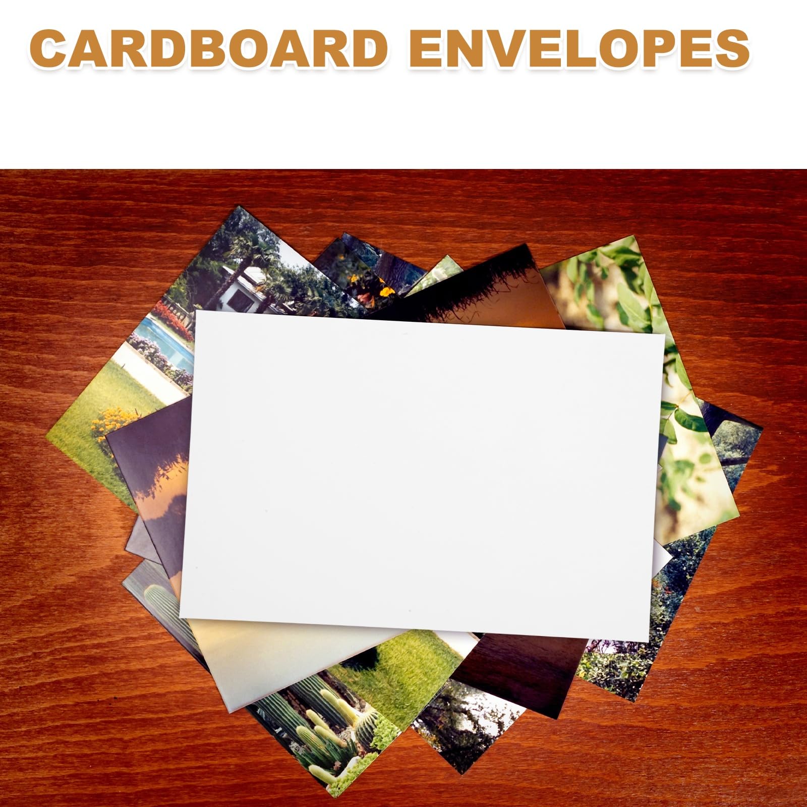 PATIKIL Lot de 100 enveloppes rigides en carton (25,4 x 16,3 cm, blanches) avec fermeture autocollante pour CD/photos/documents/images/papiers/fichiers