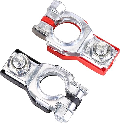 Conectores de terminal de batería de automóvil, terminales de batería, poste superior, kit surtido de terminales positivos y negativos universales