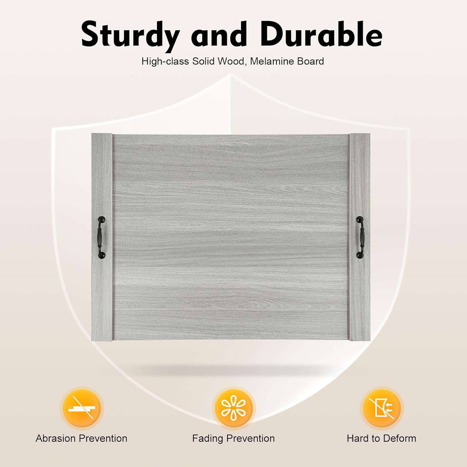 Wooden Stove Top Cover Noodle Board Stove Cover For Gas Stove, Rv Stove Top Cover Kitchen Sink Cover Board For Counter Space, 30 * 22in, Grey