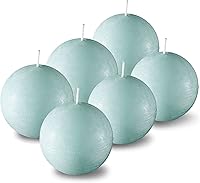 Vista 12 de SPAAS - Velas redondas blancas rústicas, velas de bola blanca de 3 pulgadas, uso como velas decorativas para bodas, celebraciones, vacaciones