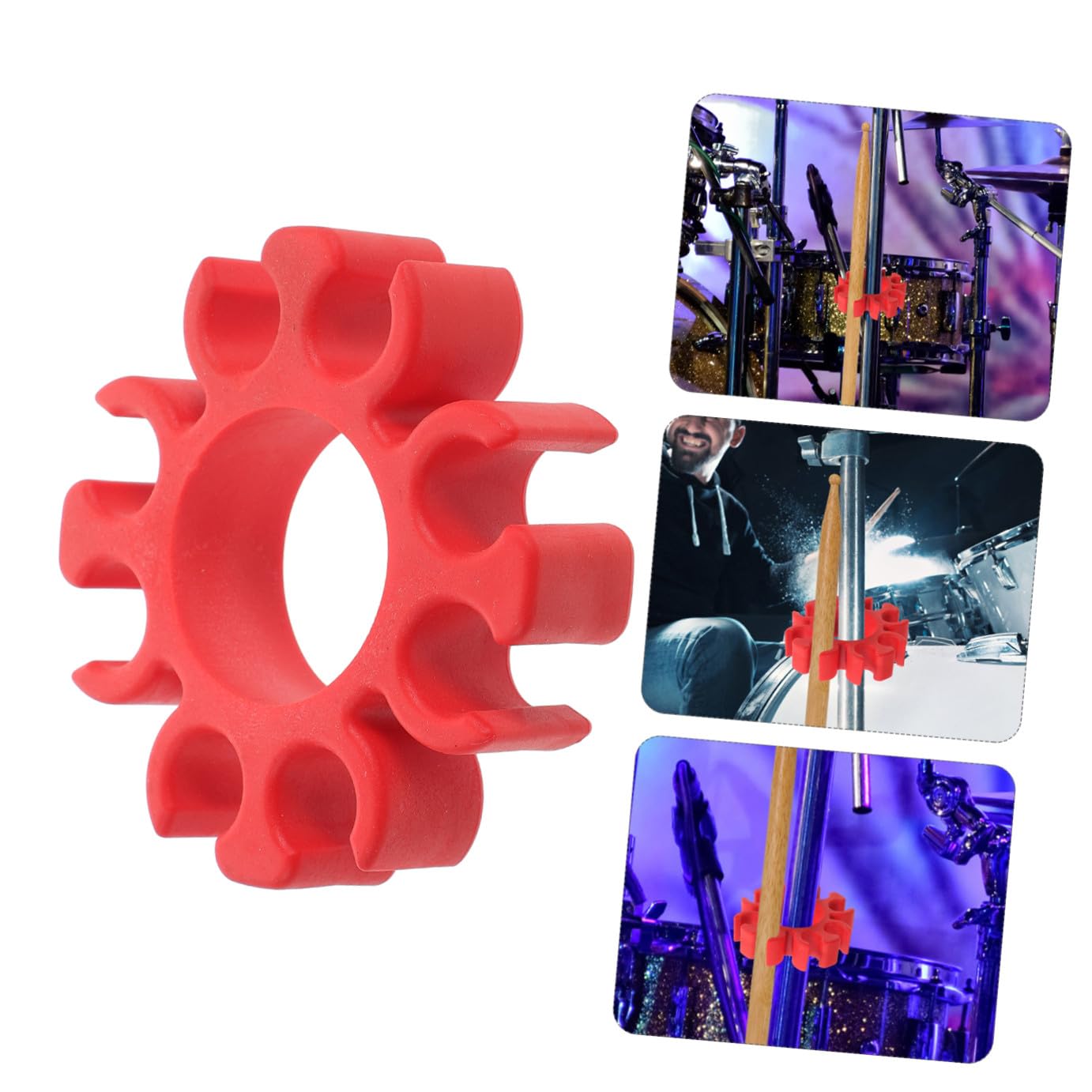 TOYANDONA 4stücke Silicone Drum Stick Holder Clip Universeller Clip Für Drumsticks Platzsparend Aus Umweltfreundlichem Silikon Leicht Und Langlebig Für Schlagzeuger