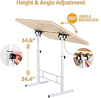 Vista 3 de Mesa de rompecabezas de 1500 piezas con cajones, mesas de rompecabezas ajustables de 35 x 26 pulgadas para adultos y niños Tablero de rompecabezas