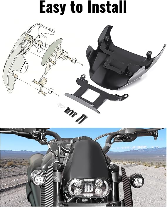 Front Fairing Headlight Covers for Harley Sportster S 1250 RH1250 2021-2023