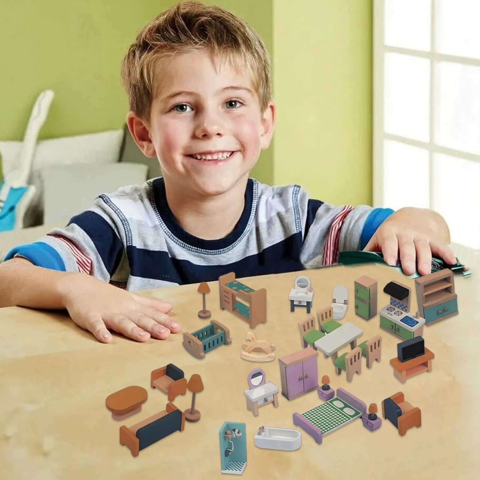 Mobili per Casa delle Bambole Casa delle Bambole Realistica con Giochi