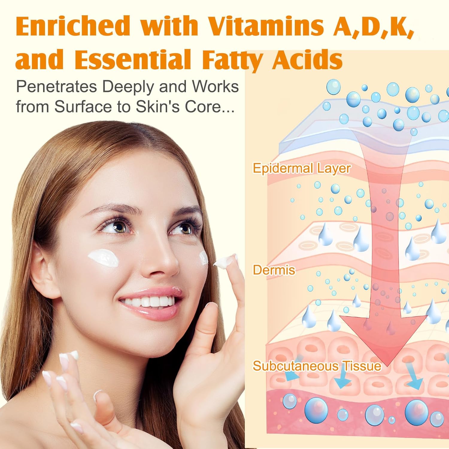 Beef Tallow for Skin, Beef Tallow and Honey Balm for Skin & Face Deeply Nourishing Face Body Moisturizer, for Dry Care & Anti-Aging- 60g - Image 4