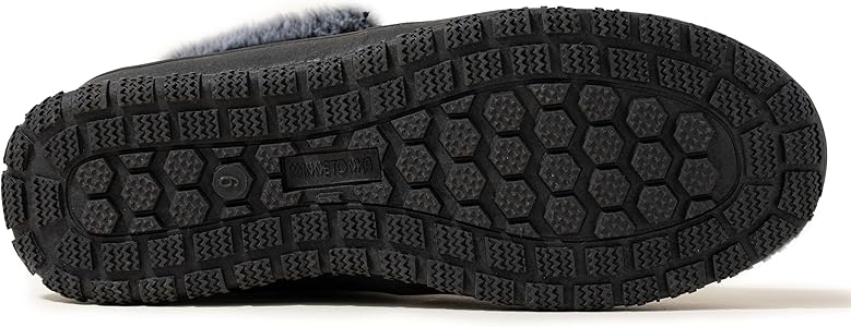 Amazon.com | Minnetonka Women's Eagan, Black, Size 5 | Slippers