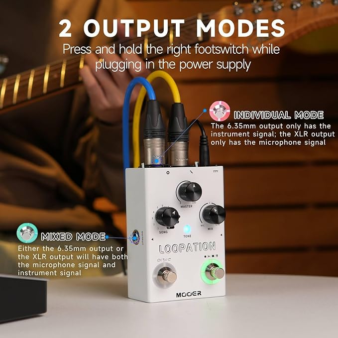 Pedal De Efectos MOOER VP3 LOOPATION Looper Vocal e Instrume miniatura 4