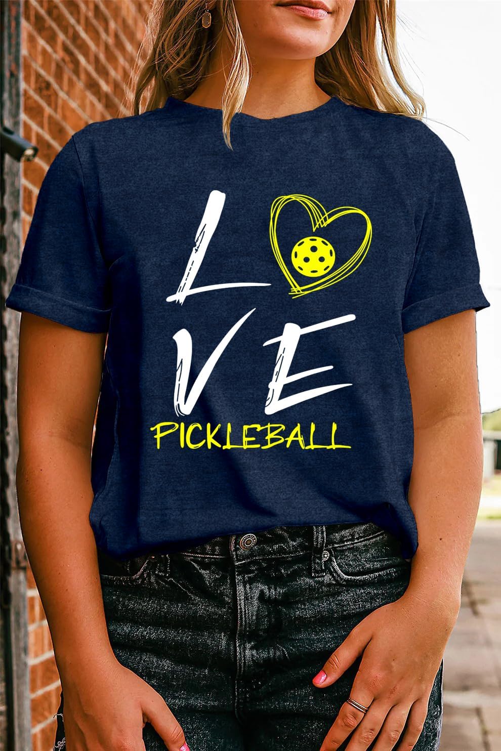 LBP Women Pickleball Shirt Love Pickball T-Shirt Pickleball Lover Player Tee Tops - Image 3